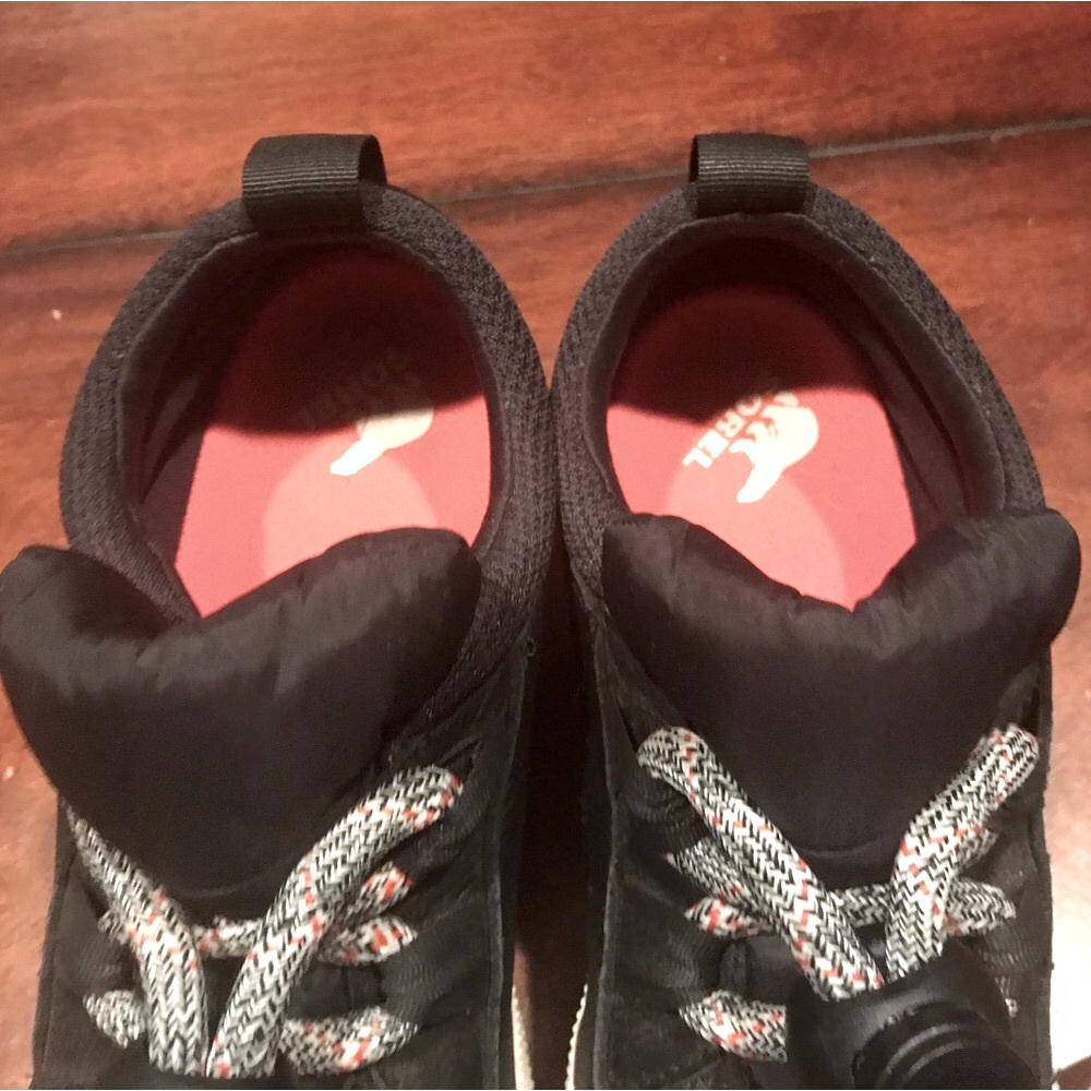 Sorel Out N About Street Sneaker Black White Orange 4277-010 Women’s Size 9 - Picture 11 of 15
